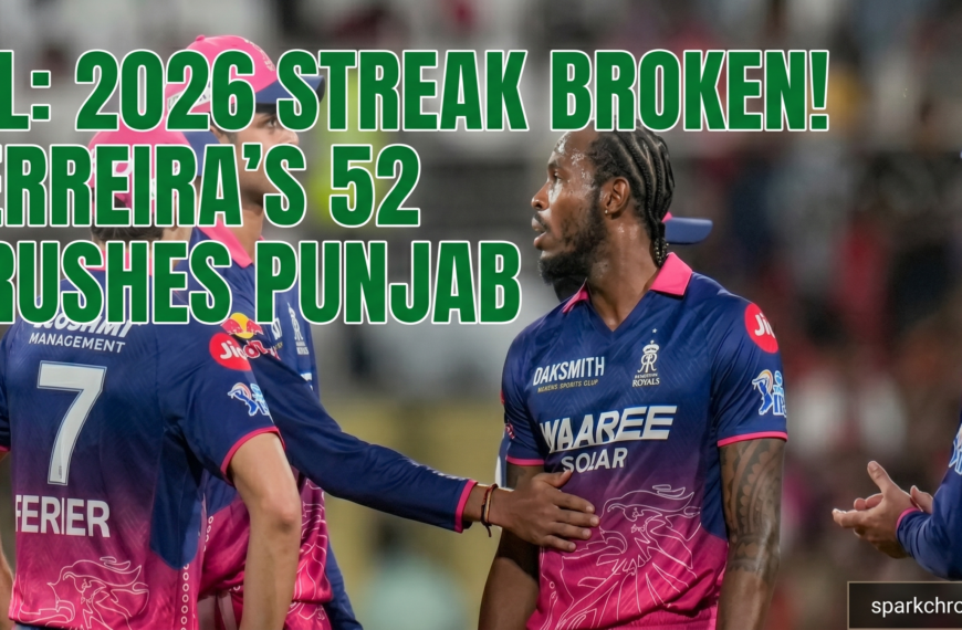 RR vs PBKS IPL 2026: Donovan Ferreira’s 26-Ball Masterclass Snaps Punjab’s Unbeaten Streak