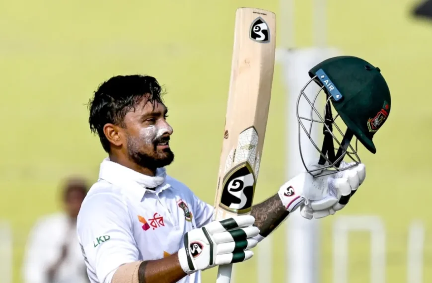 BAN vs PAK 2nd Test: Litton Das Smashes Counter-Attacking Century to Rescue Bangladesh on Day 1