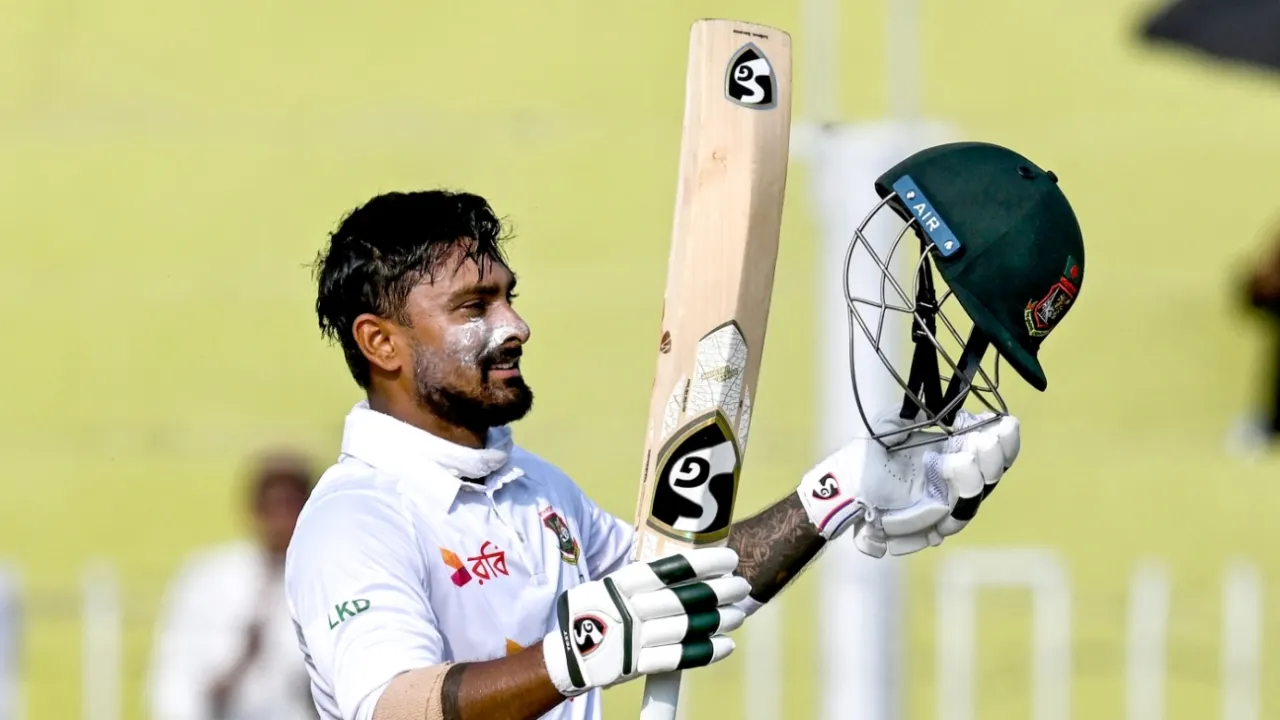 BAN vs PAK 2nd Test: Litton Das Smashes Counter-Attacking Century to Rescue Bangladesh on Day 1