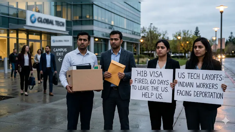 H-1B Visa Crisis Deepens: Indian Tech Workers Race Against 60-Day Deadline After US Layoffs