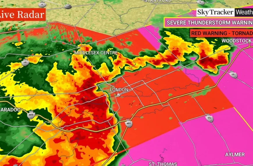 Severe Storm Warnings Issued Across Southern Ontario as Dangerous Weather Sweeps Through