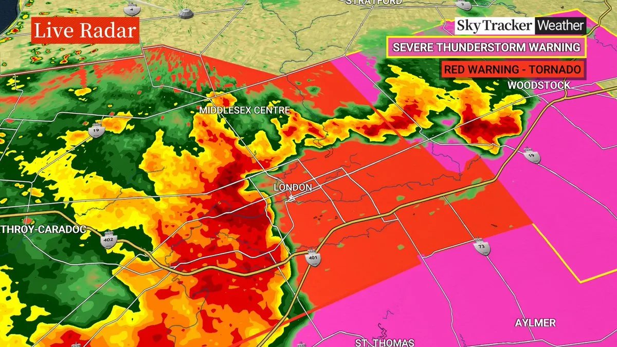 Severe Storm Warnings Issued Across Southern Ontario as Dangerous Weather Sweeps Through