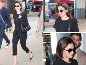 Alia Bhatt Makes a "Powerhouse" Arrival at Cannes 2026: The Monochrome "Boss-Lady" Look