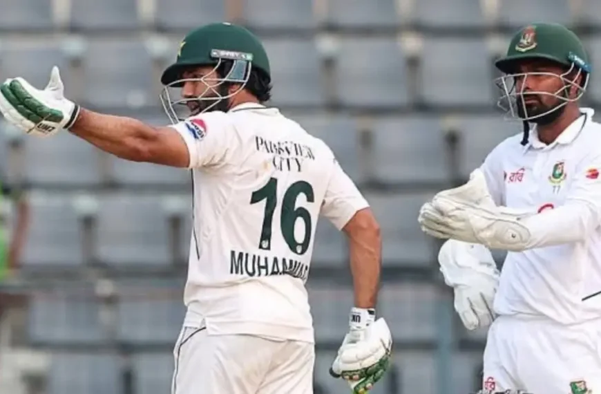 Litton Das vs Mohammad Rizwan Controversy Explained: Why Bangladesh Players Said ‘50 Paise Katenge Overacting Ka’ During Test Match